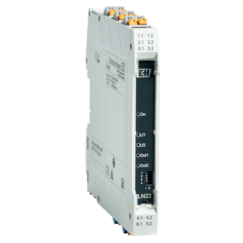 RLN22 1- or 2-channel, 24 V DC, isolating amplifier with relay signal output for systems up to SIL 2